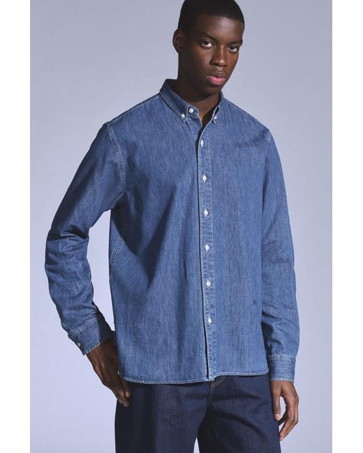 Levi's Blue Relaxed Button Down Shirt for men