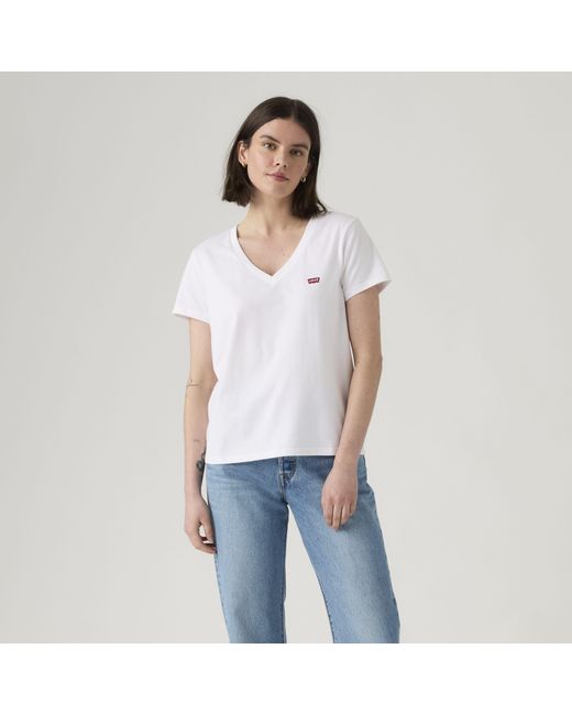 Levi's Black Perfect V Neck Tee (2 Pack)