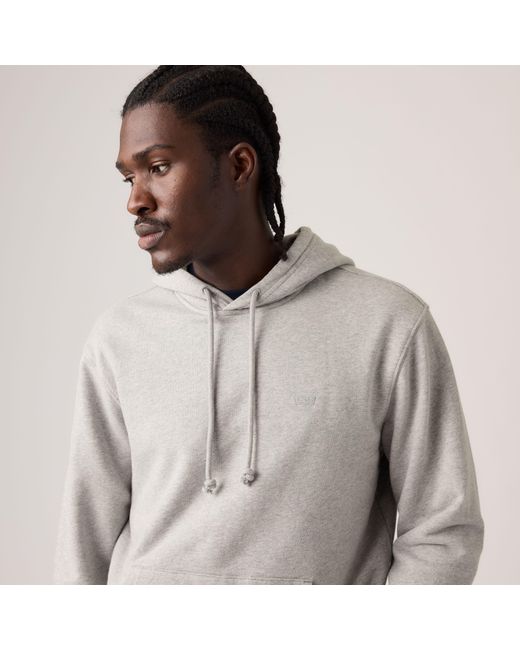 Levi's Gray New Original Housemark Hoodie for men