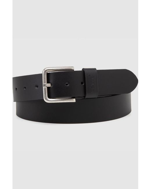 Levi's Black Square Buckle Belt for men