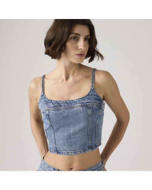 Levi's Blue Jadine Denim Cami Tank