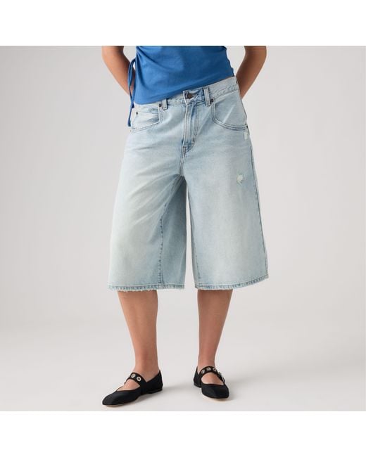 Levi's Super Baggy Jort in het Blue
