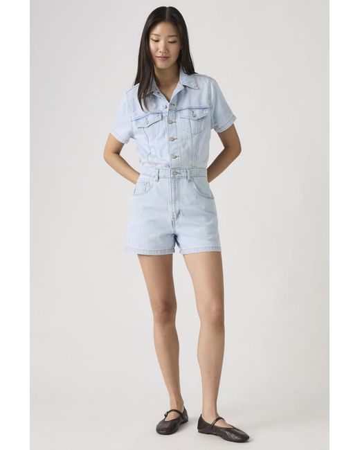 Levi's Blue Type Iii Romper