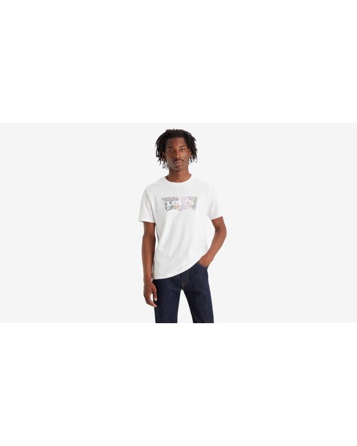 Camiseta clásica estampada Levi's de hombre de color Black