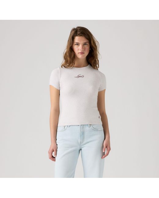 Levi's Hayes T Shirt Met Print in het Gray