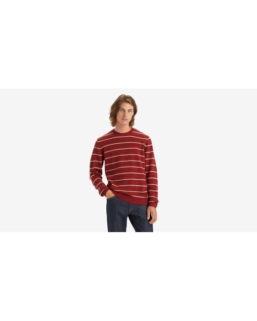 Levi's Red Original Housemark Sweater for men