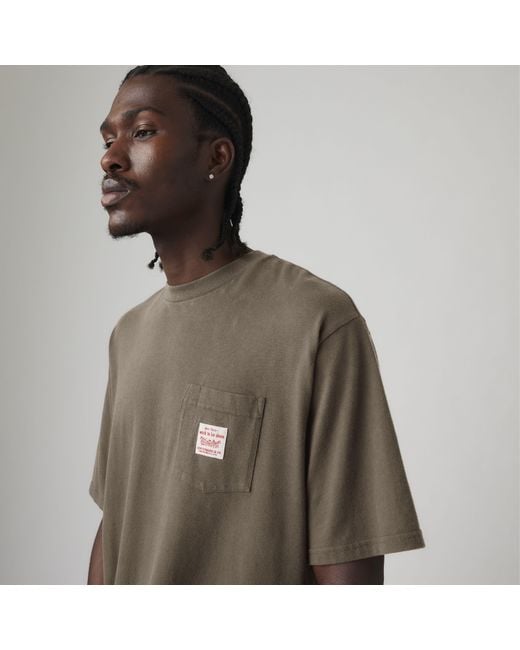 Levi's Workwear T Shirt in het Brown voor heren