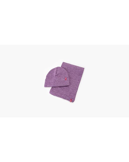 Levi's Cadeauset Van Sjaal En Beanie in het Purple voor heren