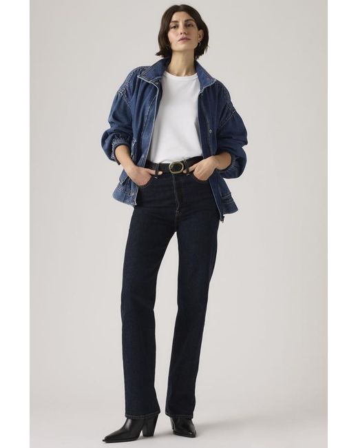 Levi's Blue Ribcage Full Length Jeans