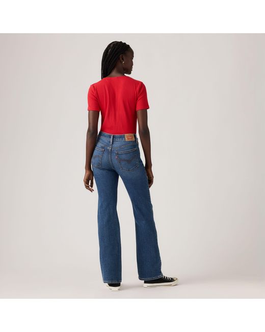Levi's Superlow Bootcut Jeans in het Red