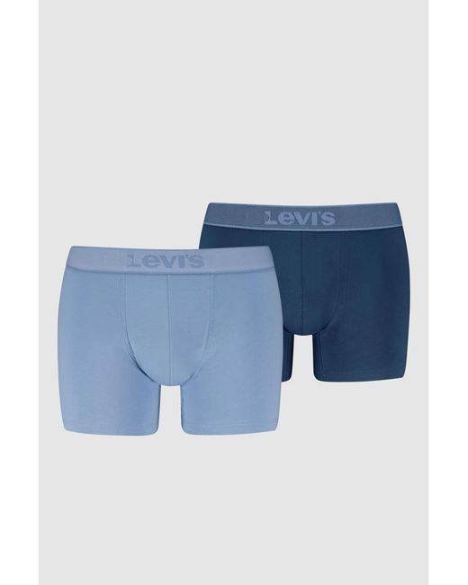 Levi's Blue Twill Boxer Brief 2 Pack for men
