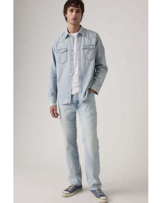 Levi's Gray 501 Original Jeans for men