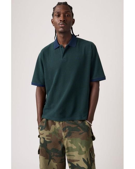 Levi's Green Finn Boxy Polo 005Fn-0000 for men