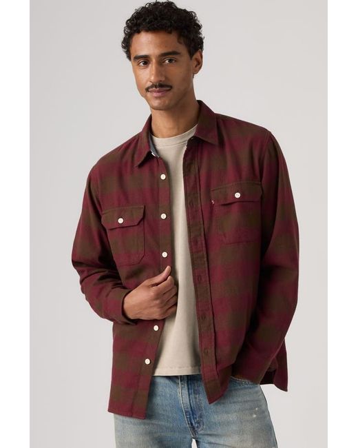 Levi's Red Classic Worker Overshirt for men