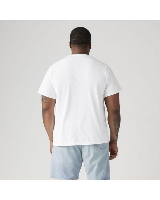 Levi's White Original Housemark Tee (Big & Tall) for men