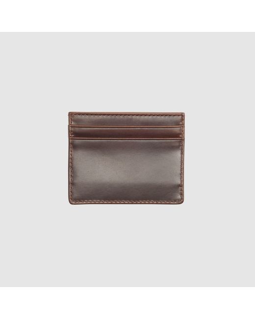 Levi's Brown Leather Card Case for men