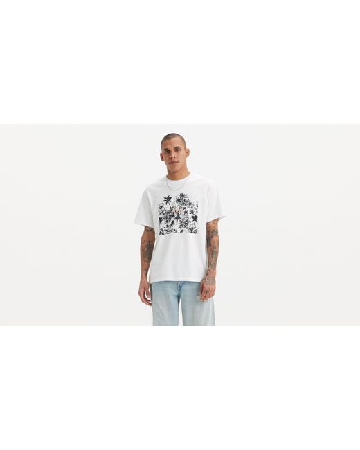 Levi's Black Relaxed Fit Graphic Tee for men
