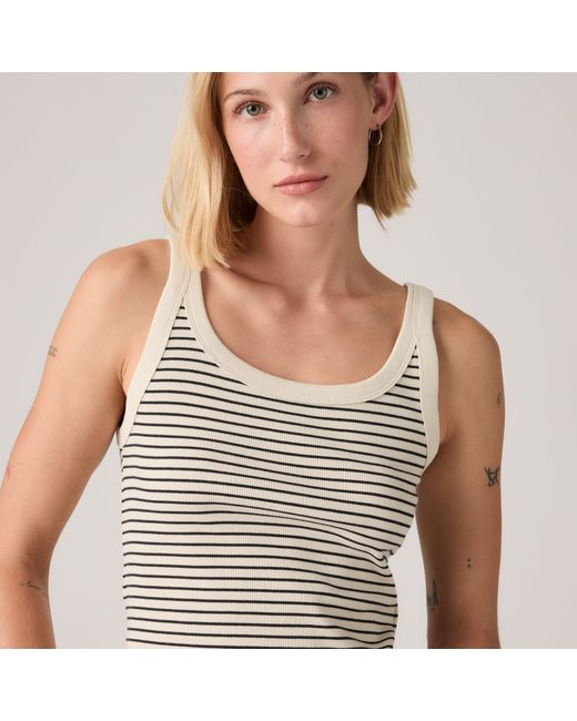 Débardeur Maille Côtelée Essential Levi's en coloris Brown