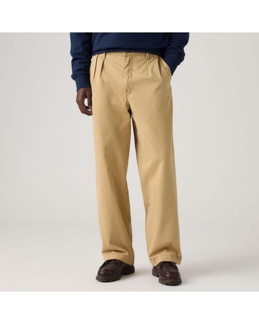 Levi's Blue Xx Chino Baggy Pleated Pants for men