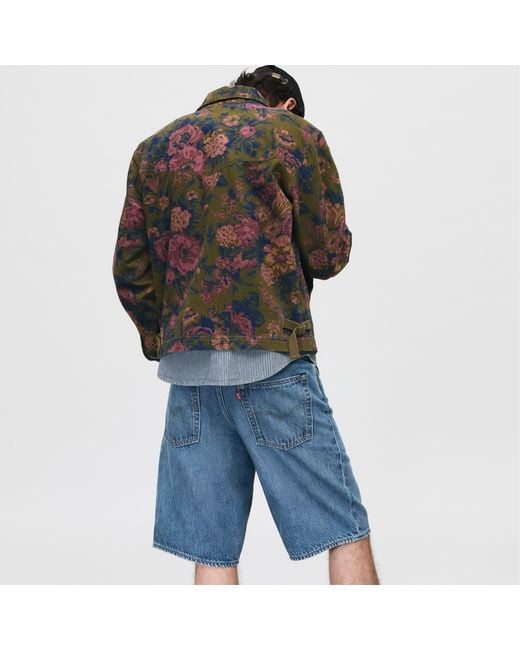 Levi's Blue 478 Baggy Shorts for men