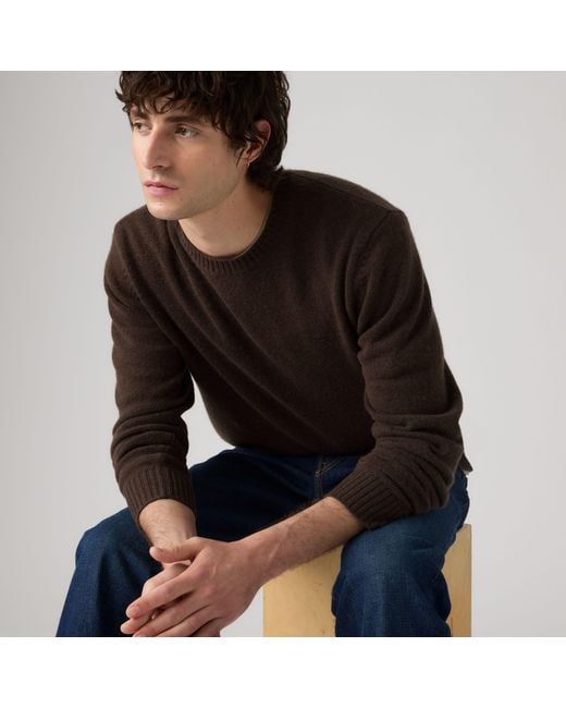 Levi's Black Original Housemark Sweater for men
