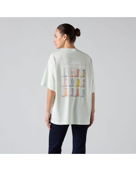Graphic Short Stack Tee Levi's de color White
