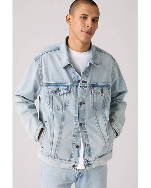 Levi's Relaxed Trucker Jacket in het Blue voor heren
