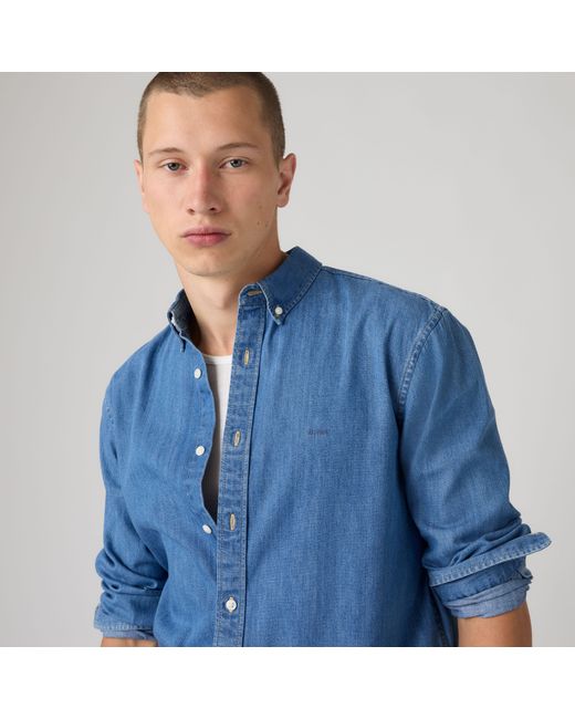 Levi's Authentic Overhemd Met Knopen in het Blue voor heren