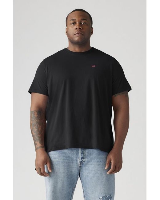 Levi's Black Original Housemark Tee (Big & Tall) for men