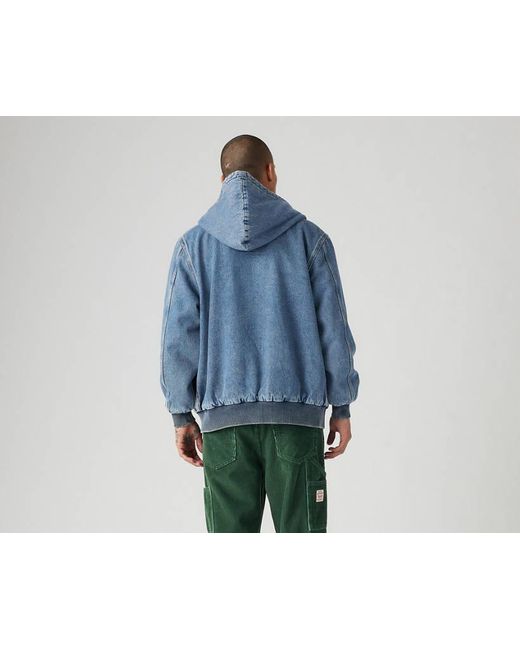 Levi's Blue Potrero Denim Hoodie for men
