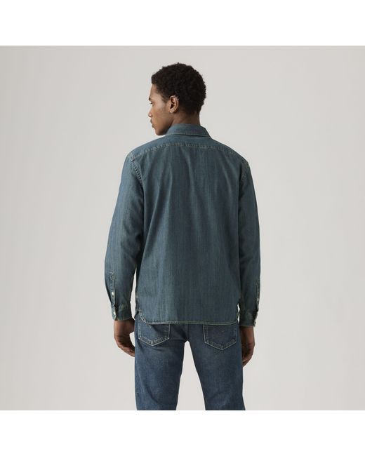 Levi's Jackson Worker Overshirt in het Blue voor heren