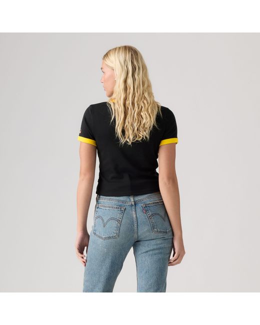 X World Cup Mini Ringer Tee Levi's de color Black