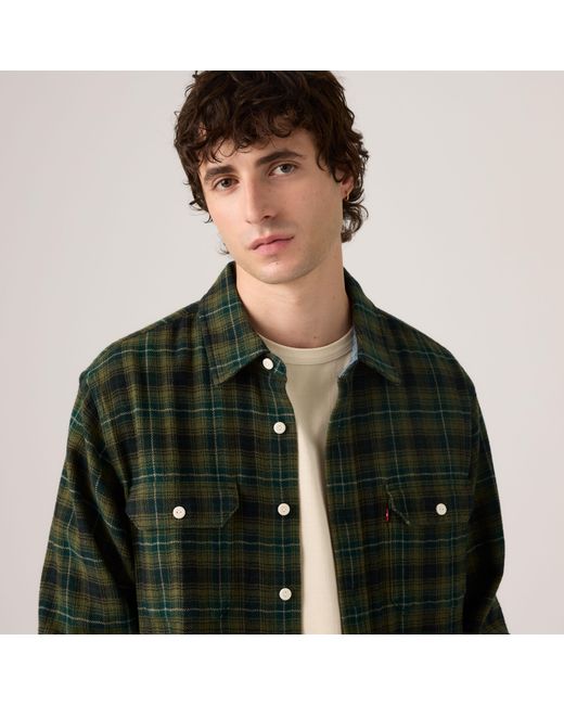 Levi's Green Classic Worker Overshirt for men