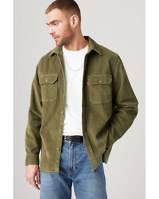 Levi's Jackson Worker Cord Überhemd in Green für Herren