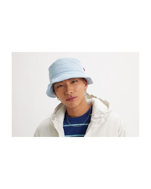 Levi's Black Puffer Holiday Bucket Hat for men