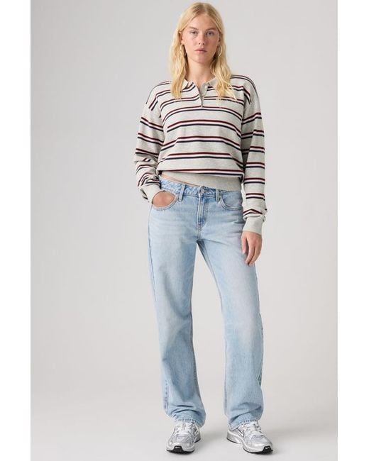 Levi's Blue Low Straight Jeans
