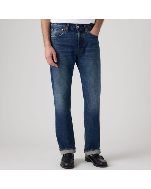 Levi's Blue 501 Original Selvedge Jeans for men