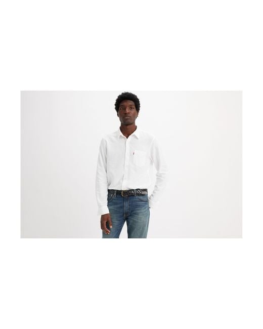 Levi's Black Sunset Pocket Standard Fit Shirt for men