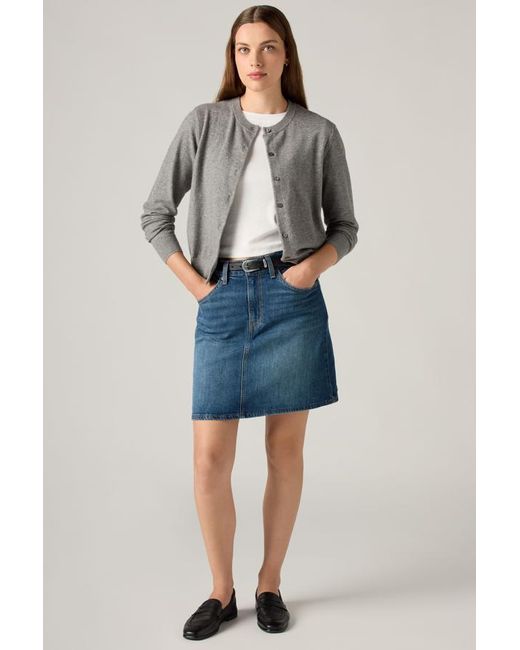 Levi's Mid Thigh Rok in het Blue