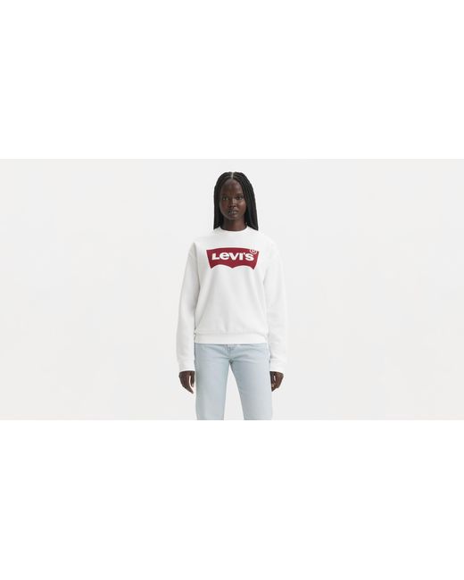 Levi's White Graphic Everyday Crewneck Sweatshirt