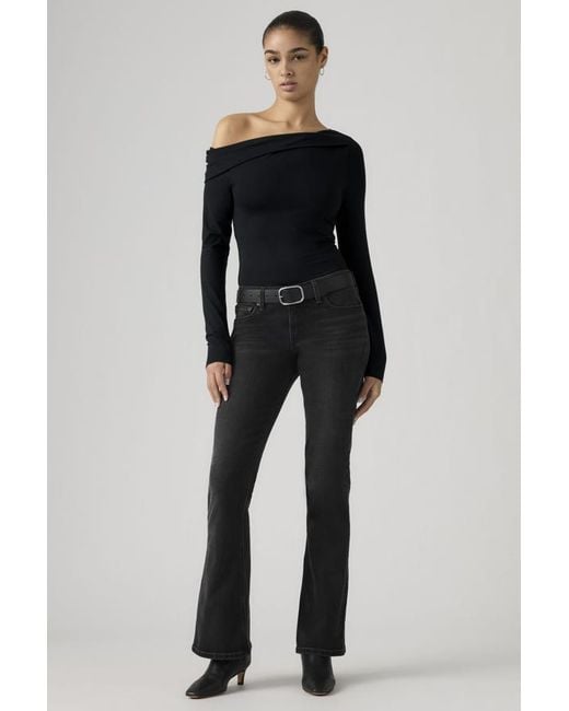Levi's Black Low Slim Boot Jeans