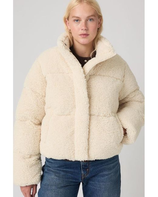 Brynn Cropped Puffer Jacket Levi's en coloris Natural