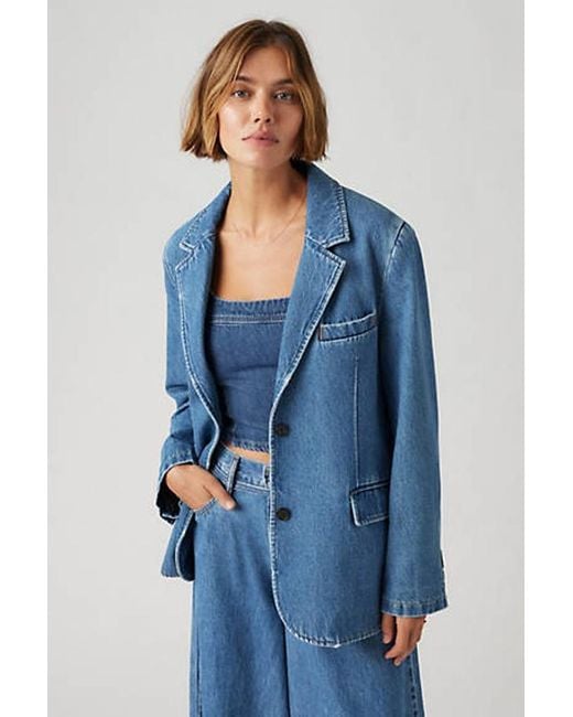 Levi's Blue Stella Relaxed Blazer