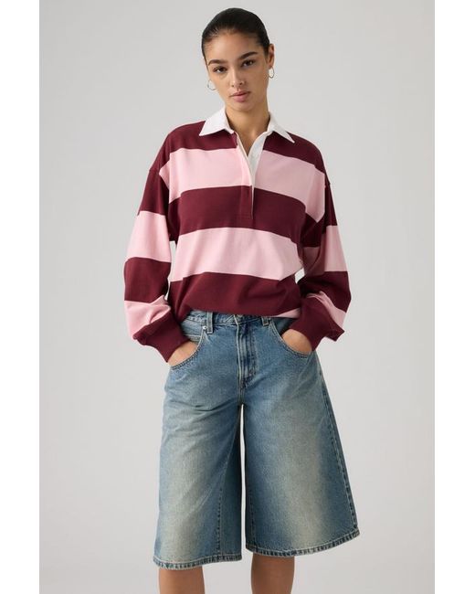Levi's Blue Reenie Rugby Long Sleeve Tee