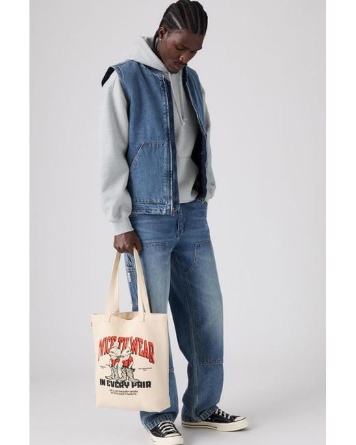 Levi's Blue Graphic Tote for men