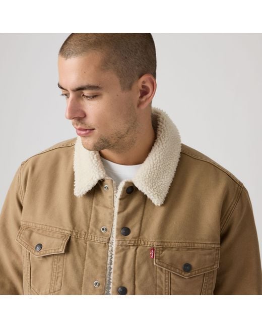 Trucker Jacket Type Iii Sherpa Levi's de hombre de color Natural
