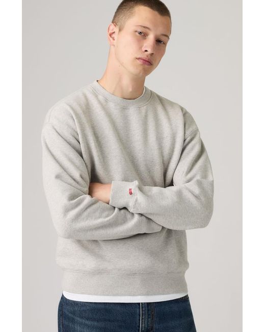 Levi's Gray Authentic Crewneck Sweatshirt for men