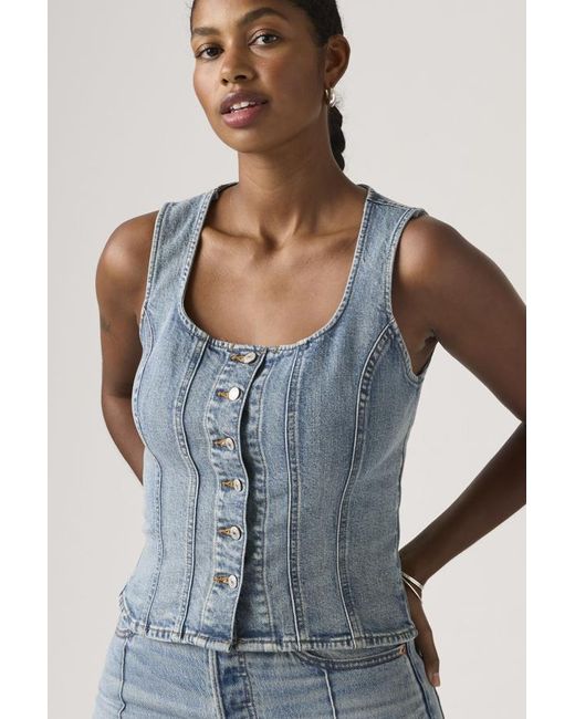 Levi's Blue Sculpted Top