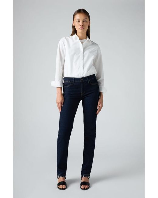 Levi's Black 712 Slim Welt Pocket Jeans