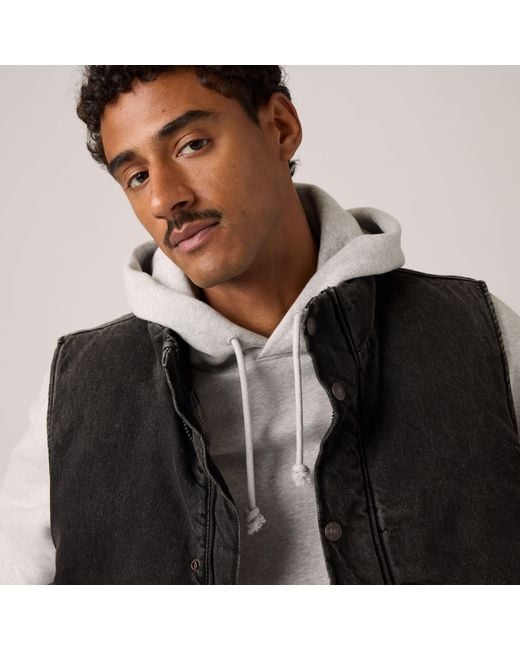 Levi's Black Bexley Puffer Vest for men